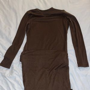Brown Long sleeve dress